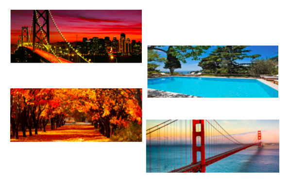 california ad pictures collage