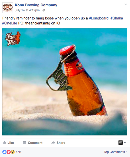Beer on the beach with hang loose bottle opener
