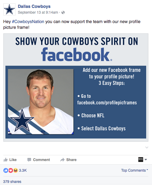 Dallas Cowboys Facebook Profile Image