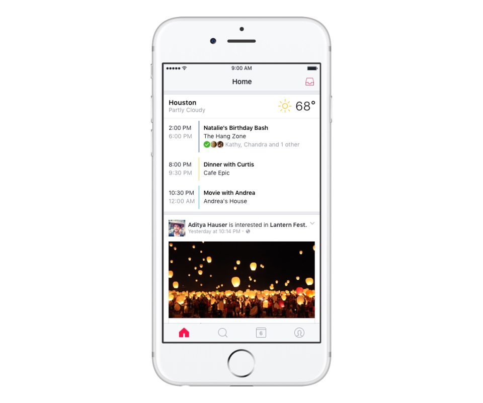 Events App iPhone Screenshot
