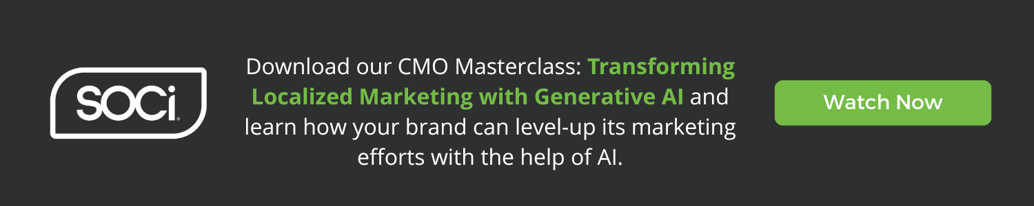 A black and green CTA for the webinar on transforming localized marketing through generative AI